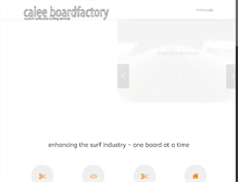 Tablet Screenshot of caleeboardfactory.com